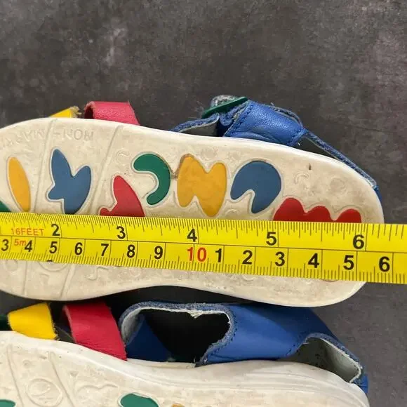 Vintage Munchkin Colorblock Multicolor Sandals Size 8 Women's - Picture 6 of 6